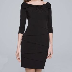 NWT White House Black Market Dress sz 2 Black